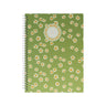 Caderno Espiral A4 Pautado FLOWERS Verde 80Fls 1un