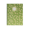Caderno Espiral A4 Quadriculado FLOWERS Verde 80Fls 1un