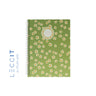 Caderno Espiral A5 Quadriculado FLOWERS Verde 80Fls 1un