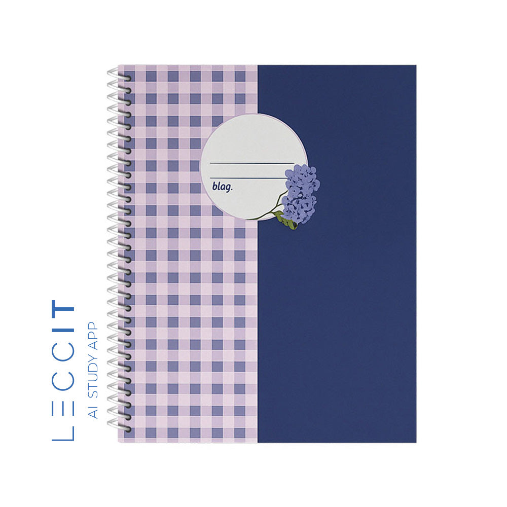 Caderno Espiral A4 Quadriculado PROVENCE Vichy 80Fls 1un