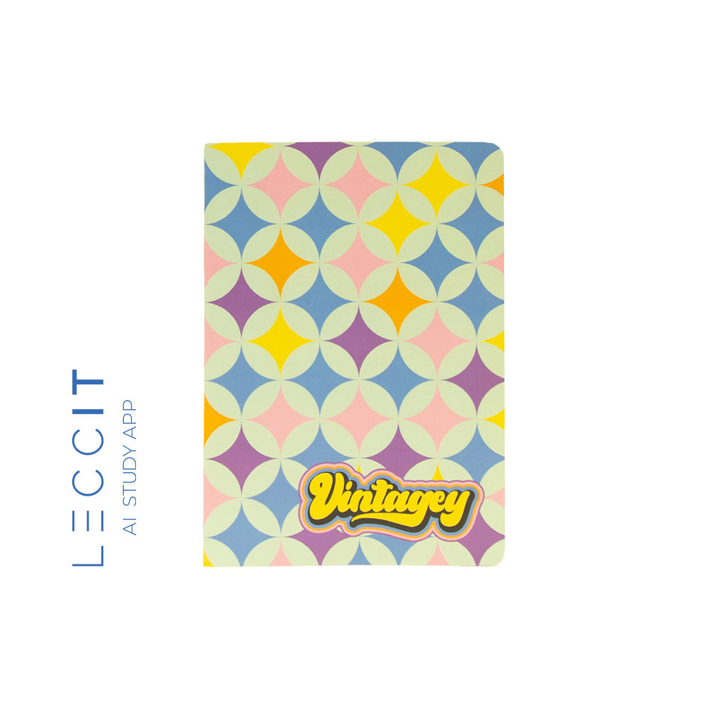 Caderno Agrafado A5 Pautado VINTAGEY Sparks 48Fls 1un