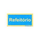 Sinalética Refeitório Plástico Adesivo 17x5.5mm