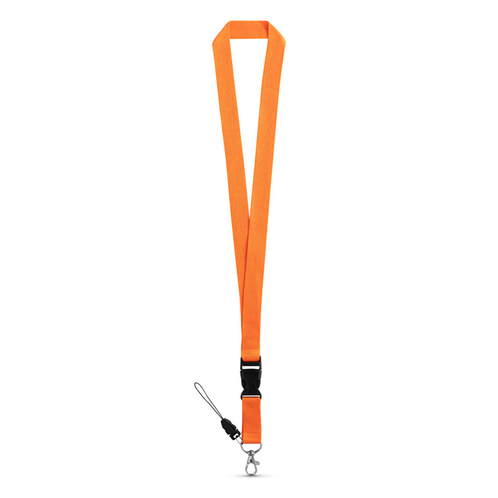 Fita Multiusos Pescoço com Fivela Laranja 2x53cm