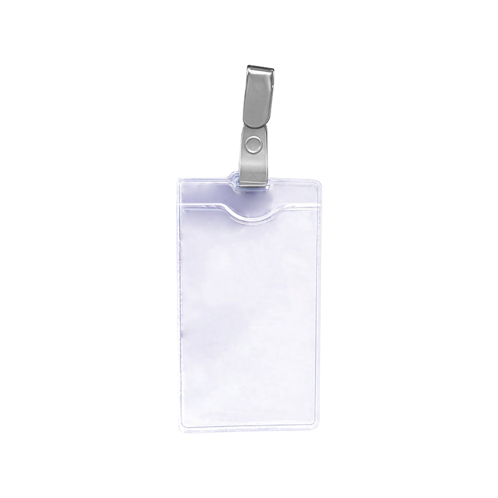 Porta-Nomes Vertical 62x108mm Mola Cinza 12un