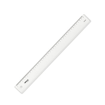 Régua Plástico Cristal 40cm Aristo Geocollege AR23040