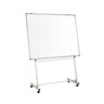 Suporte para Quadro 200x120cm Branco com Rodas Cinza Claro