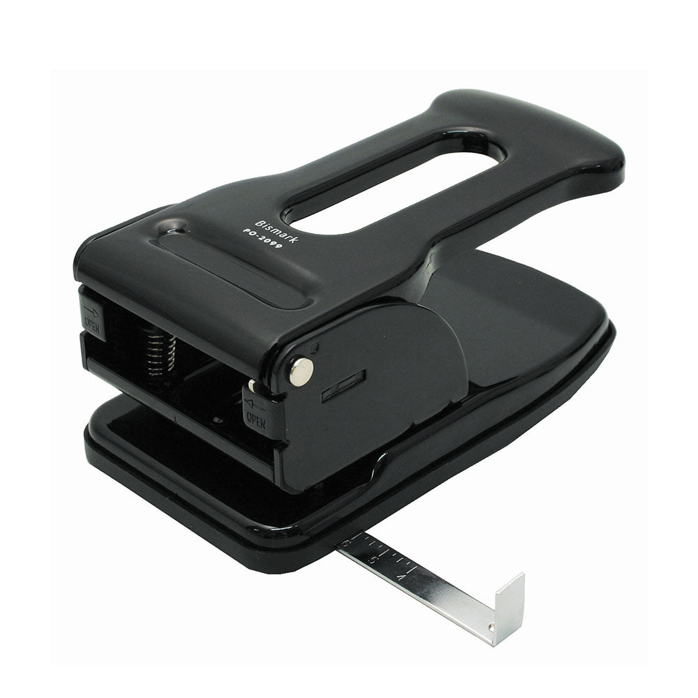 Furador 70 Folhas com guia Preto