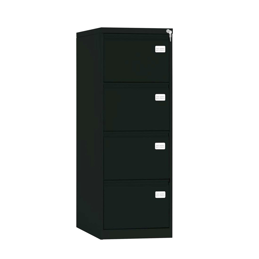 Arquivo de Oficio com 4 Gavetas 460x615x1320mm Preto