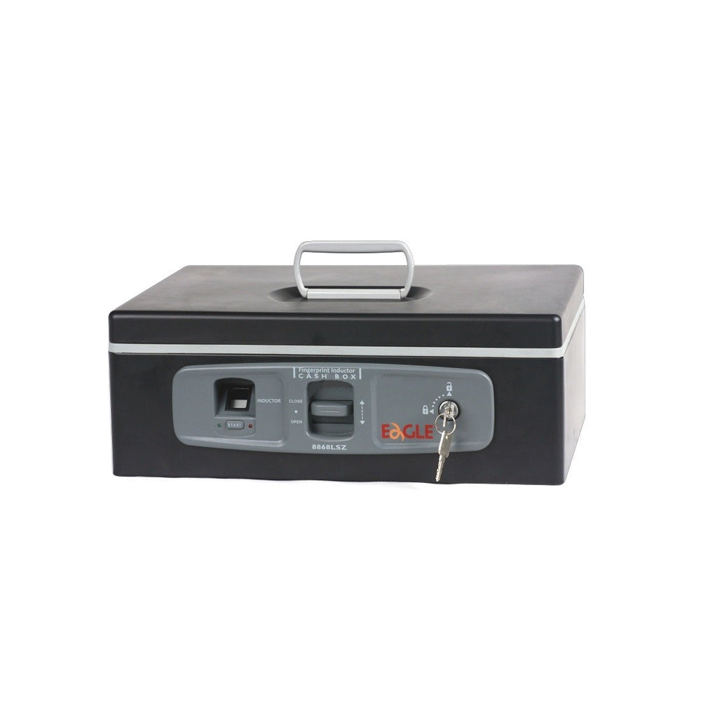 Cofre Eletrónico 375x140x270mm Finger Print Eagle Preto