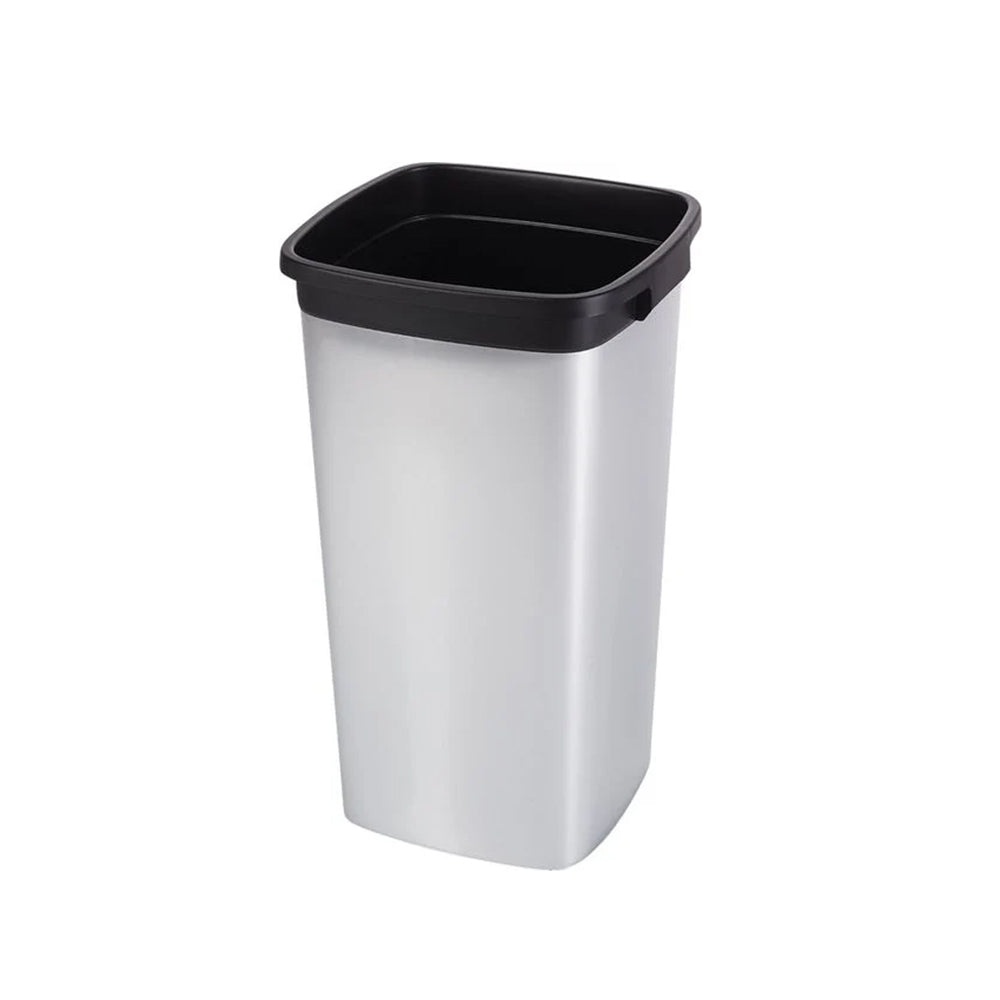 Contentor 60L Quadrado Cinza Cube sem Tampa