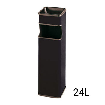 Cinzeiro Papeleira Vertical Quadrado Preto