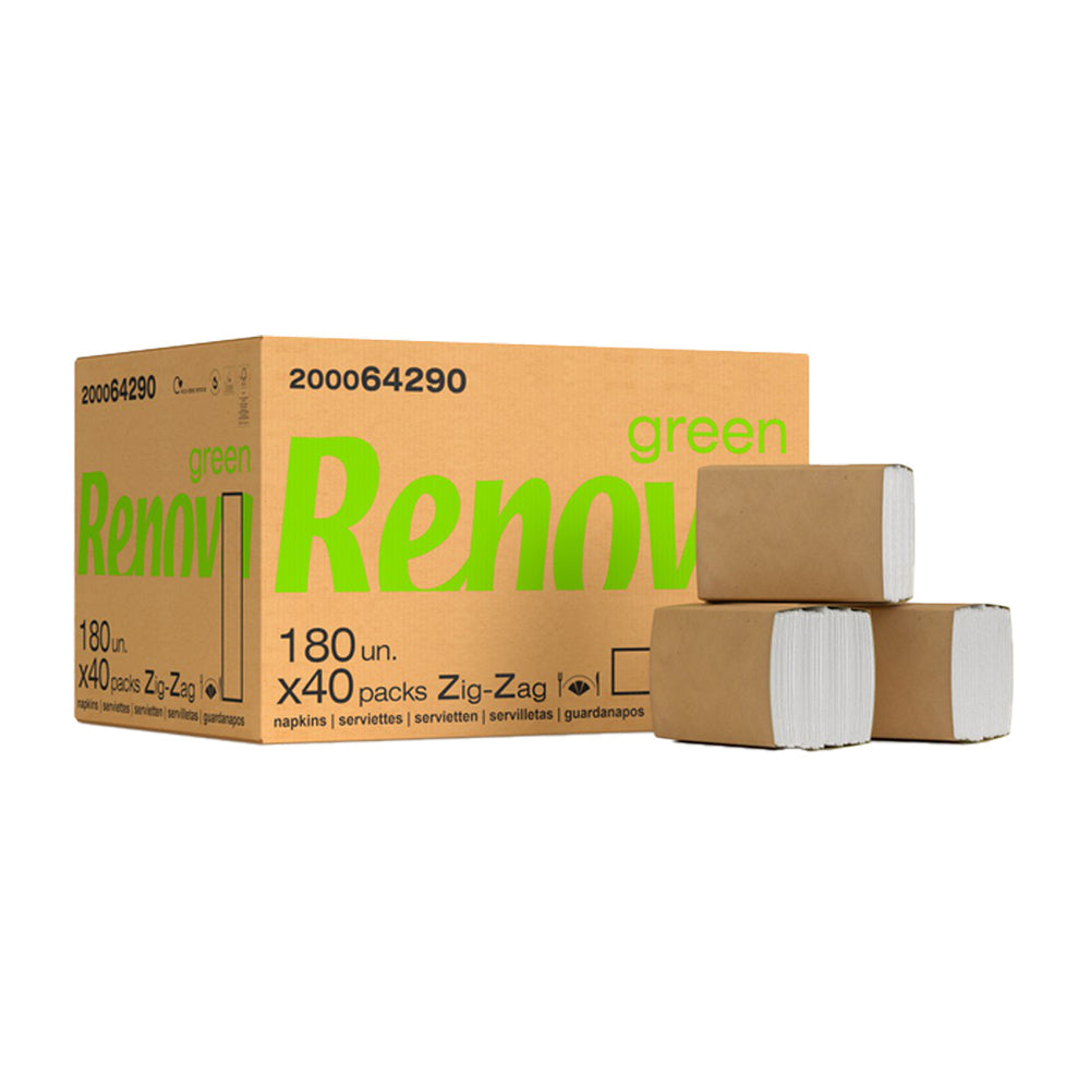 Guardanapos Bar 21,5x16,5 2Fls Renova Zig-Zag 40x180=7200un