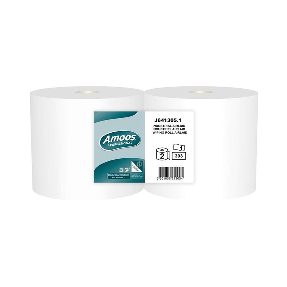 Rolo Pano TNT/AirLaid 130mx23,5cm 55g AMOOS 1Fl 2un