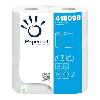 Rolo Cozinha 10,2mx22,4cm 41g 2Fls PAPERNET Picotado 2un