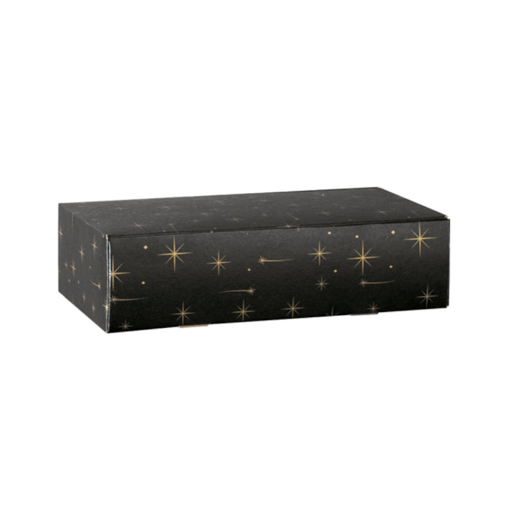Caixa Cartão 340x185x090mm p/2 Garrafas Preto