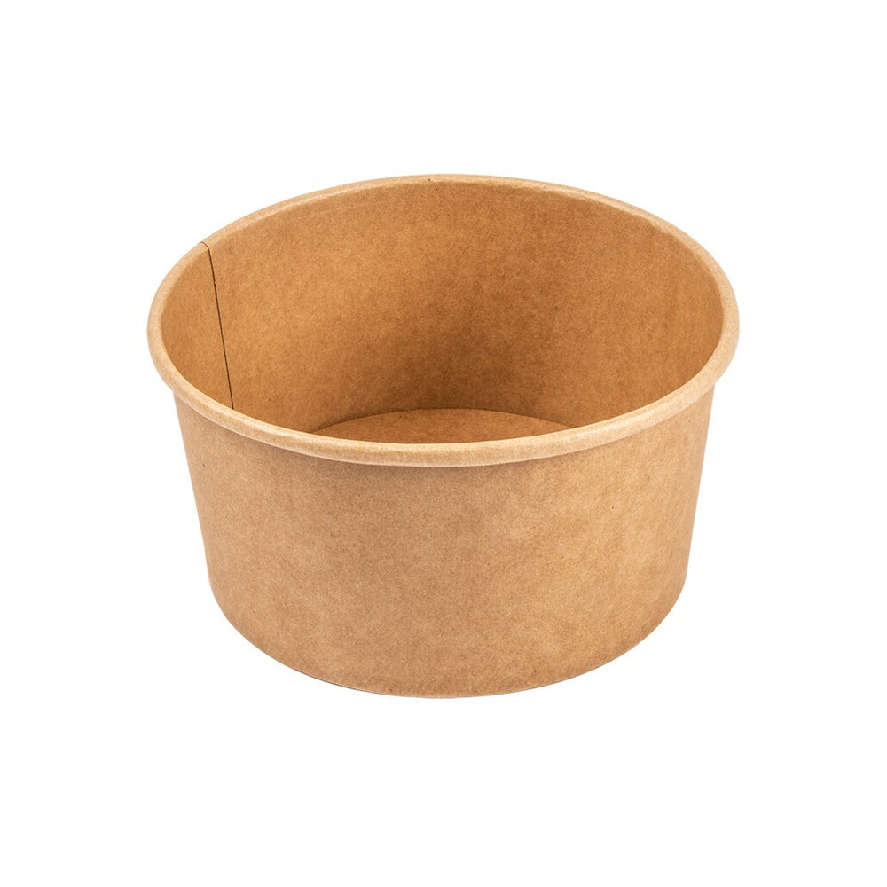 Saladeiras 1000ml Cartão Redondo Ø150mm  Cor Kraft 50un