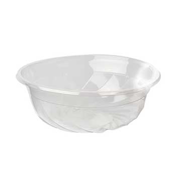 Saladeiras 17,5cm 950ml PLA Transparente 50un