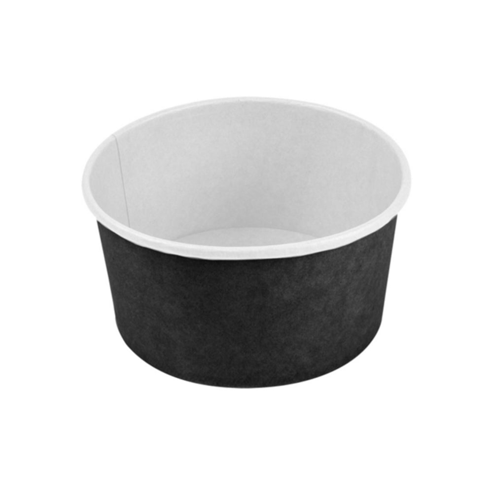 Saladeiras 1000ml Cartão Redondo  Ø150mm Cor Preto 50un