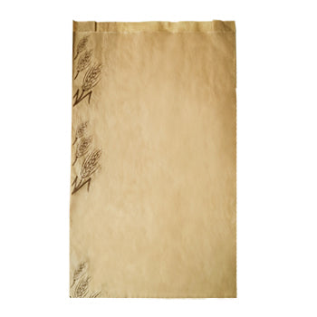 Saco Papel Pão 20x5x32cm 35g Castanho Com Espiga 1000un