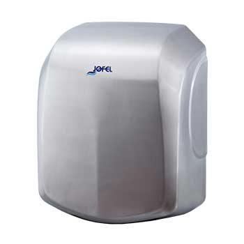 Secador de Mãos Elétrico Alto Rendimento Aço Inox Satinado