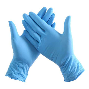 Luvas Nitrilo Tamanho L s/Pó Azul 100un