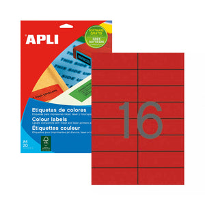 Etiquetas 105x037mm 20Fls A4 Apli 320un