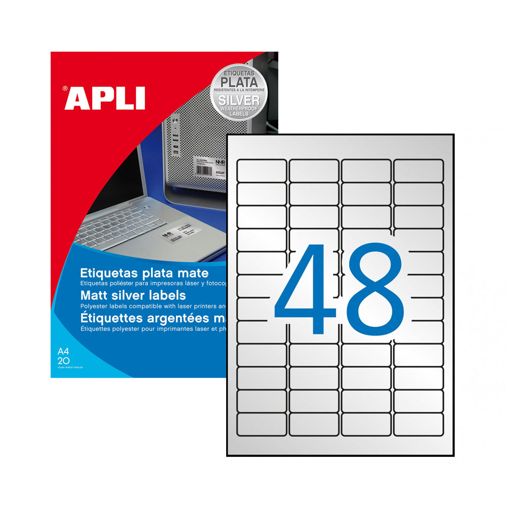 Etiquetas 045,7x021,2mm 20Fls A4 Apli 960un