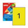 Etiquetas 210x297mm 100Fls A4 Amarelo Apli 100un