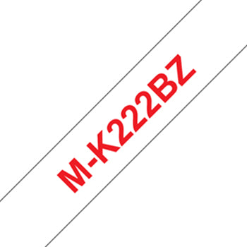Fita Não Laminada 09mmx8mts Branco/Vermelho