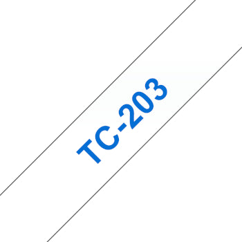 Fita Laminada 12mmx7,7mts Branco/Azul