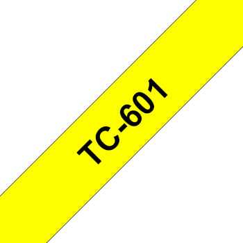 Fita Laminada 12mmx7,7mts Amarelo/Preto