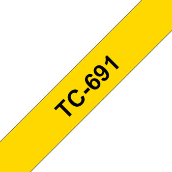 Fita Laminada 9mmx7,7mts Amarelo/Preto