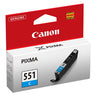 Tinteiro Canon CLI551 (C,G,M,Y) 7ml