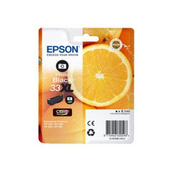 Tinteiro Epson 33XL Preto Foto C13T33614010 8.9ml 400 Pág.