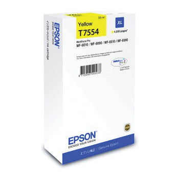 Tinteiro Epson T7554 Amarelo C13T755440 39ml 4000 Pág.