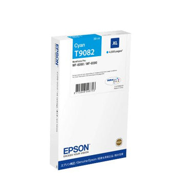 Tinteiro Epson T9082 Azul C13T908240 39ml 4000 Pág.