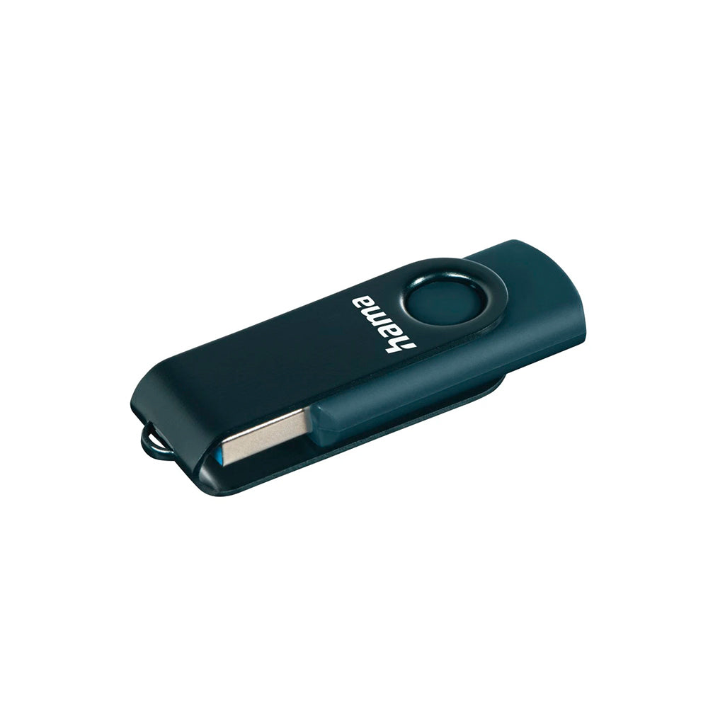 Pen Drive 64GB USB-A 3.0 Hama Rotate Azul Petroleo