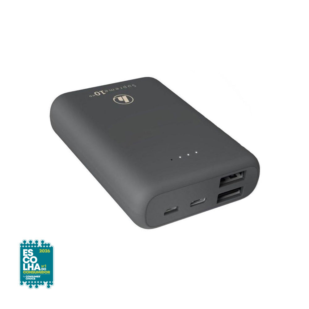 Powerbank 10000mAh Power Pack Supreme 10HD Cinza