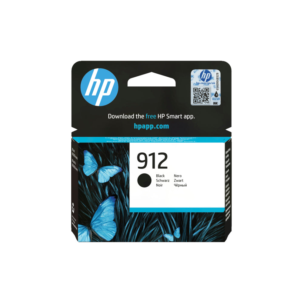 Tinteiro HP 912 Preto 3YL80A 8,3ml 300 Pág.
