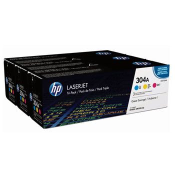 Pack Toners HP 304A 3 Cores CF372AM 2800 Pág.