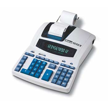 Calculadora Secretária Ibico 1232X 12 Dígitos c/ Fita