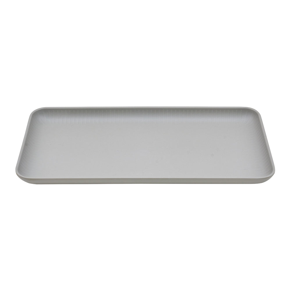 Prato 32.5x17.6x1.6cm Melamina Retangular AQUA GREY 1un