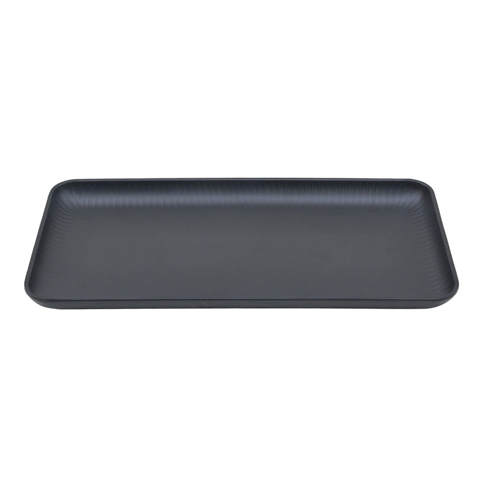 Prato 32.5x17.6x1.6cm Melamina Retangular AQUA BLACK 1un
