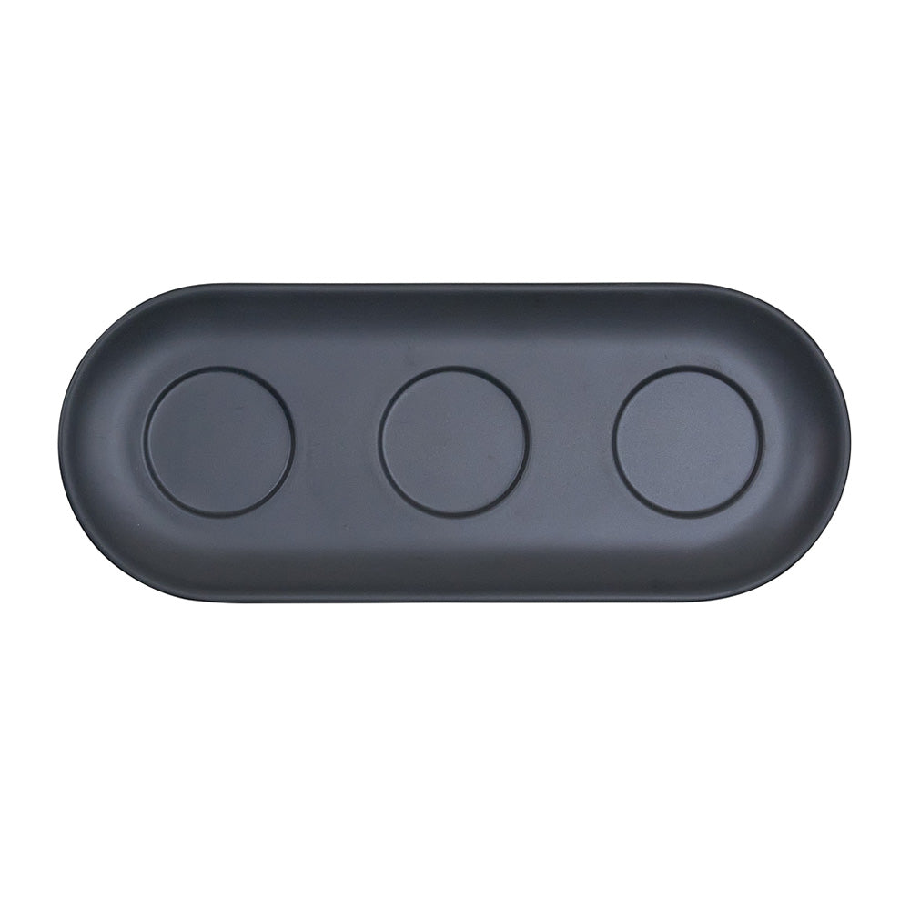 Travessa Molheiras 27x11x1.75cm Melamina AQUA BLACK 1un