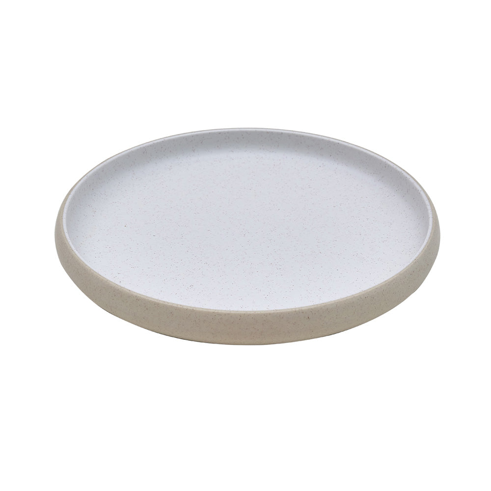 Prato 22x2.5cm Melamina Redondo MICHELIN SAND/WHITE 1un