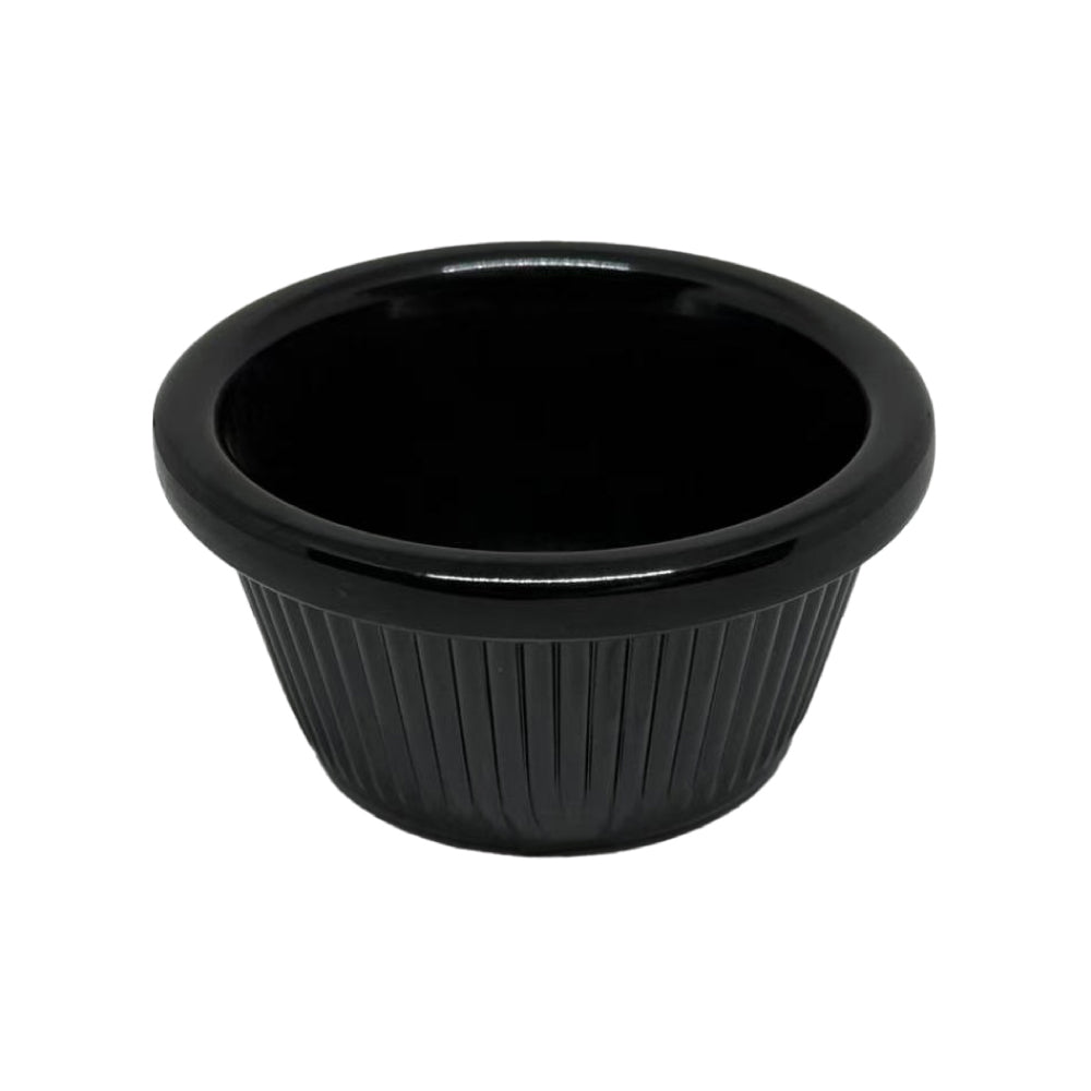Ramequim 07.95x4.15cm 80ml Preto 1un