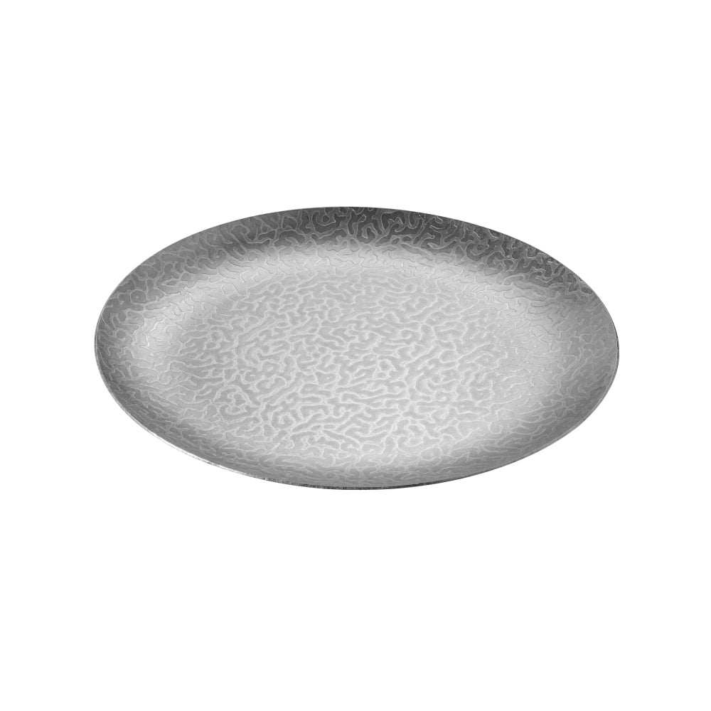 Prato 30cm Raso Redondo Texturado ACERO INOx 1un