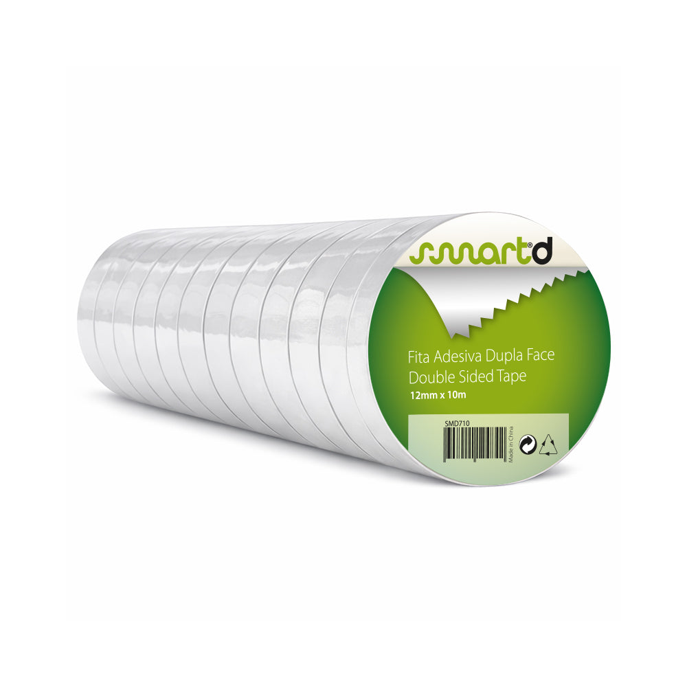 Fita Adesiva Dupla Face 12mmx10m Transparente