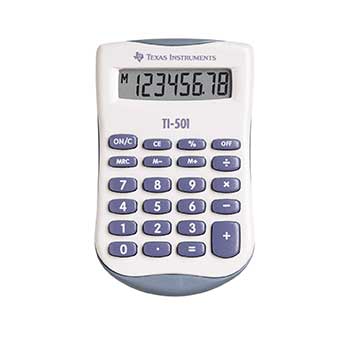 Calculadora Secretária Texas TI 501 8 Dígitos