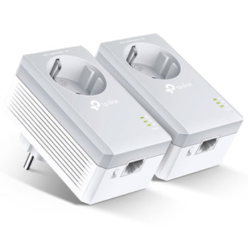Kit PowerLine 600Mbps RJ45 c/Pass-Through 2un